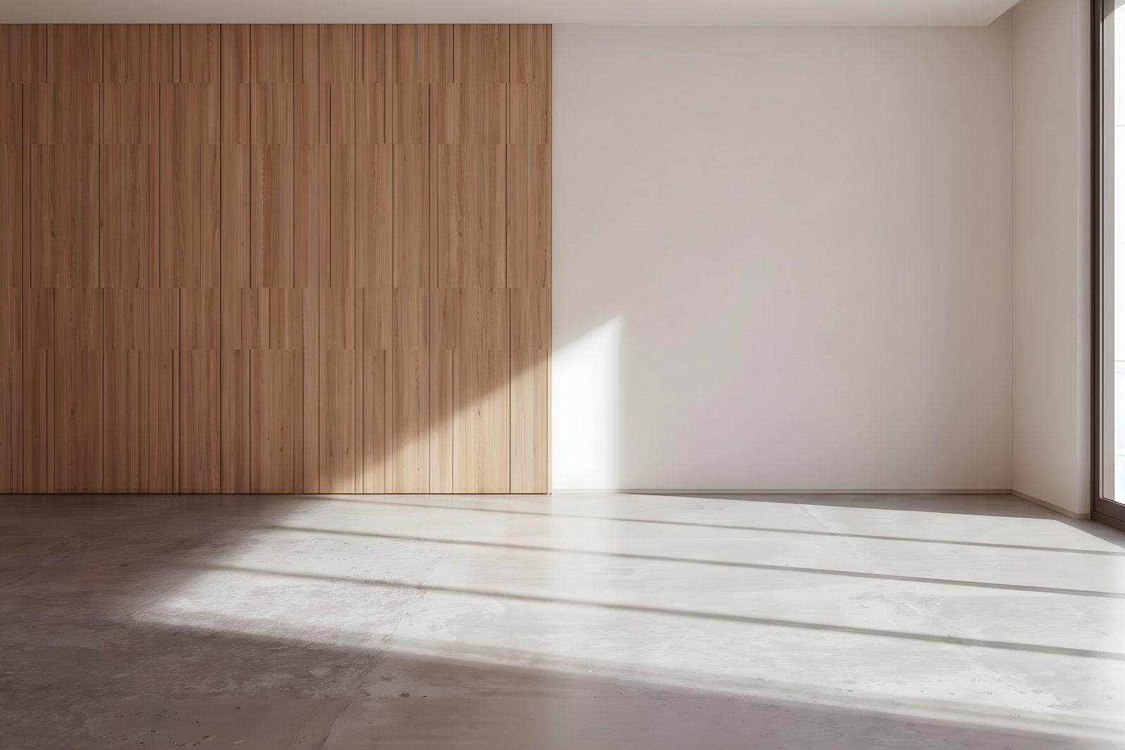 Leerer Raum vor dem Virtual Staging